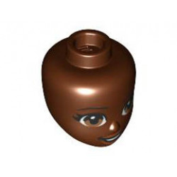 MINI DOLL, HEAD, NO. 279: {червеникаво-кафяв}