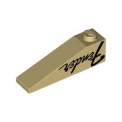 ROOF TILE 1X4X1, NO. 1: {тухлено жълт}