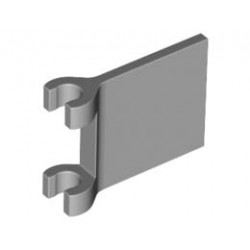 FLAG W/ 2 HOLDERS: {умерено каменно сив}