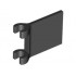 FLAG W/ 2 HOLDERS: {черен}