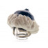 Minifigure, Headgear Hat with White Fur Lining Pattern: {земно син}