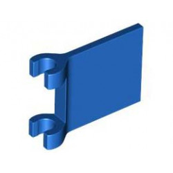 FLAG W/ 2 HOLDERS: {ярко син}