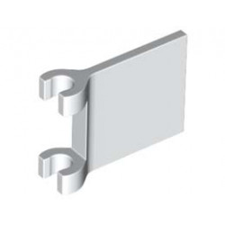 FLAG W/ 2 HOLDERS: {бял}