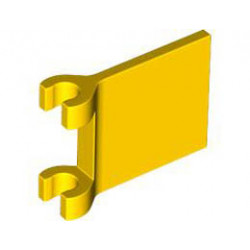 FLAG W/ 2 HOLDERS: {ярко жълт}