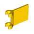 FLAG W/ 2 HOLDERS: {ярко жълт}