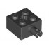 BRICK 2X2 W. SNAP AND CROSS: {черен}
