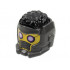 Minifigure, Headgear Helmet Space Wraparound with Black Hair on Top, Breathing Vents and Purple Rimmed Eye Holes Pattern (Star-Lord) : {титаниево метален}