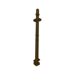 Boat, Mast 2 x 2 x 20 with Holes - Side Aligned x shape Axle Hole : {тъмно кафяв}