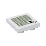 FLAT TILE 2X2, INV., W/ STICKER NO. 132: {бял}