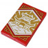 Tile 2 x 3 with White Dojo Temple on Gold Background with Gold Trim Pattern (Ninjago Wisdom Banner): {ярко червен}