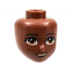 MINI DOLL, HEAD, NO. 284: {червеникаво-кафяв}