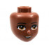 MINI DOLL, HEAD, NO. 284: {червеникаво-кафяв}