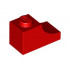 BRICK 1X2, OUTSIDE HALF ARCH, NO. 1: {ярко червен}