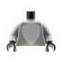 Torso with White Fur Pattern / Light Bluish Gray Arms / Black Hands: {умерено каменно сив}