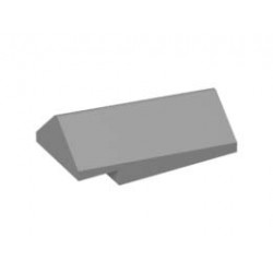 RIDGED TILE 2X4X4/3/45┬║, NO. 1: {умерено каменно сив}