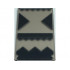 Glass for Window 1 x 4 x 6 with Black Triangles and Geometric Designs with Gray Lines Pattern: {прозрачно кафяв}