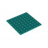 BASE PLATE 8X8, ADHESIVE: {ярко синьо-зелен}
