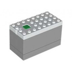 Electric 9V Battery Box Powered Up Bluetooth HUB with Light Bluish Gray Bottom : {бял}