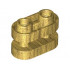 BRICK1X2, ROUNDED, W/ 3.2 SHAFT, NO. 1: {топло златист}