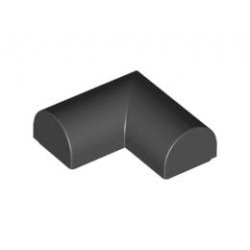 PLATE 2X2X2/3, OUTSIDE BOW: {черен}