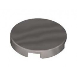 FLAT TILE 2X2, ROUND, NO. 1224: {металическо сребрист}