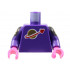 Torso Space Classic Moon with Light Gold Outline Pattern / Dark Purple Arms with Black and Gold Armor / Dark Pink Hands: {светло виолетов}