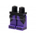 Hips and Dark Purple Legs with Black Side Panels, Connected Dots on Toes Pattern: {черен}