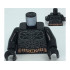 Torso Batman Logo with Body Armor Outline Detailed, Copper Belt Pattern / Black Arms / Black Hands: {черен}