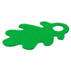 Minifigure Cape Cloth, Oak Leaf - Spongy Stretchable Fabric: {тъмно зелен}