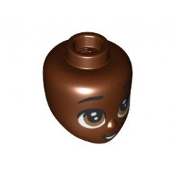 MINI DOLL, HEAD, NO. 290: {червеникаво-кафяв}