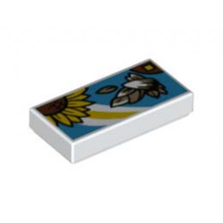 FLAT TILE 1X2, NO. 341: {бял}