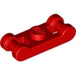 Plate, Modified 1 x 1 with Bar Handles on Ends: {ярко червен}