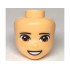 Mini Doll, Head Friends with Black Eyebrows, Dark Orange Eyes, Freckles and Open Mouth Smile with Teeth Pattern: {умерен тан}