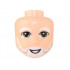 Mini Doll, Head Friends Male Large with White Eyebrows and Beard, Sand Green Eyes, Smile with Teeth Pattern: {светло нуга}
