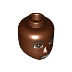 MINI DOLL, HEAD, NO. 298: {червеникаво-кафяв}