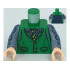 Torso Batman Vest, Sand Blue Shirt, Dark Green and Lime Tie Pattern (Joker) / Sand Blue Arms with Dark Blue Hexagons Pattern / Light Nougat Hands : {тъмно зелен}