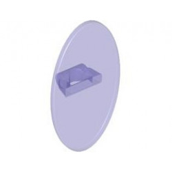 OVAL SHIELD: {прозрачно ярко синьо-виолетов}