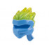 Minifigure, Headgear Ninjago Wrap Type 5 with Molded Trans-Yellow Flames Pattern: {умерено син}