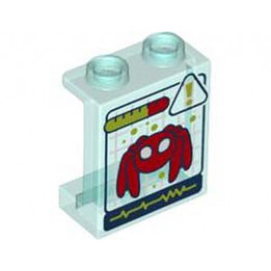 WALL ELEMENT 1X2X2, NO. 13: {прозрачно светло син}