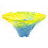 Tornado Spiral Wide with Marbled Trans-Yellow Top Pattern: {умерено син}