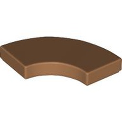 Tile, Round Corner 2 x 2 Macaroni: {умерен нуга}