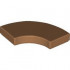 Tile, Round Corner 2 x 2 Macaroni: {умерен нуга}