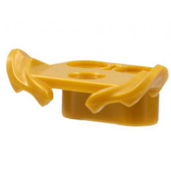 Minifigure Armor Shoulder with Tiered Fins, 2 Vertical Pin Holes on Back: {топло златист}