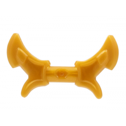 Minifigure, Weapon Hook with Double Blades, Handle Barbs: {топло златист}