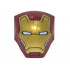 Large Figure Armor, Smooth with 2 x 2 Round Brick Attachment with Iron Man Gold Face Plate Pattern: {нов тъмно червен}
