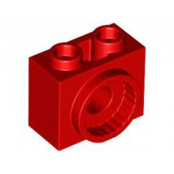 BRICK 1X2X4/3 W/ CLICK, NO. 1: {ярко червен}