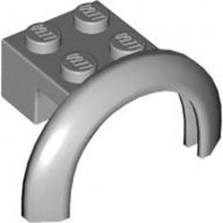 Тухличка 2X4X1 с преграда: {умерено каменно сив}