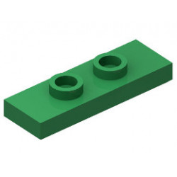 Плочка 1X3 с 2 пъпки : {тъмно зелен}
