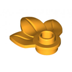 Растение с плочка 1х1 Nо. 1: {огнено жълто-оранжев}