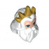 MINI DOLL, WIG, W/ BEARD, NO. 2: {бял}